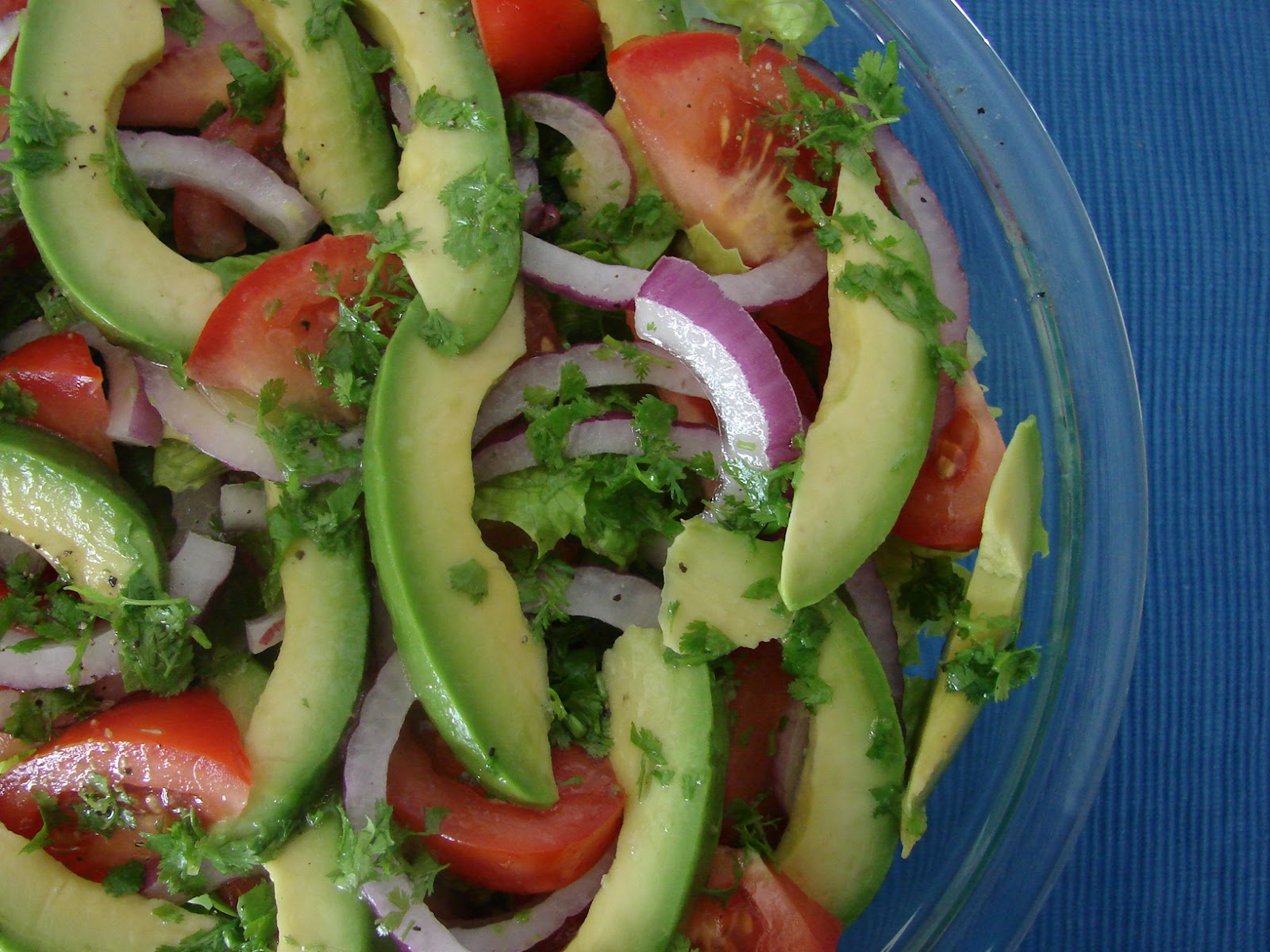 Avocado Tomato Red Onion Salad Healthy Recipe