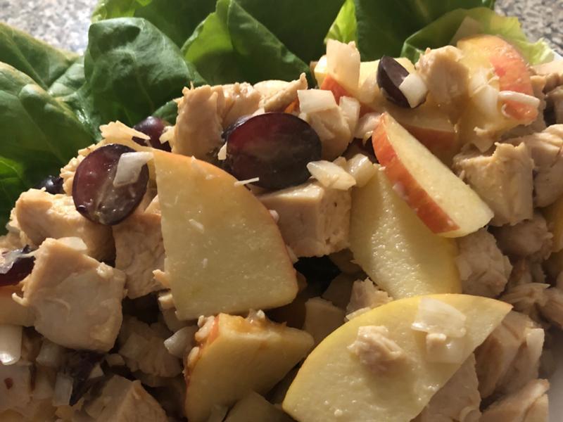 Almond Butter Chicken Salad Lettuce Wrap Healthy Recipe