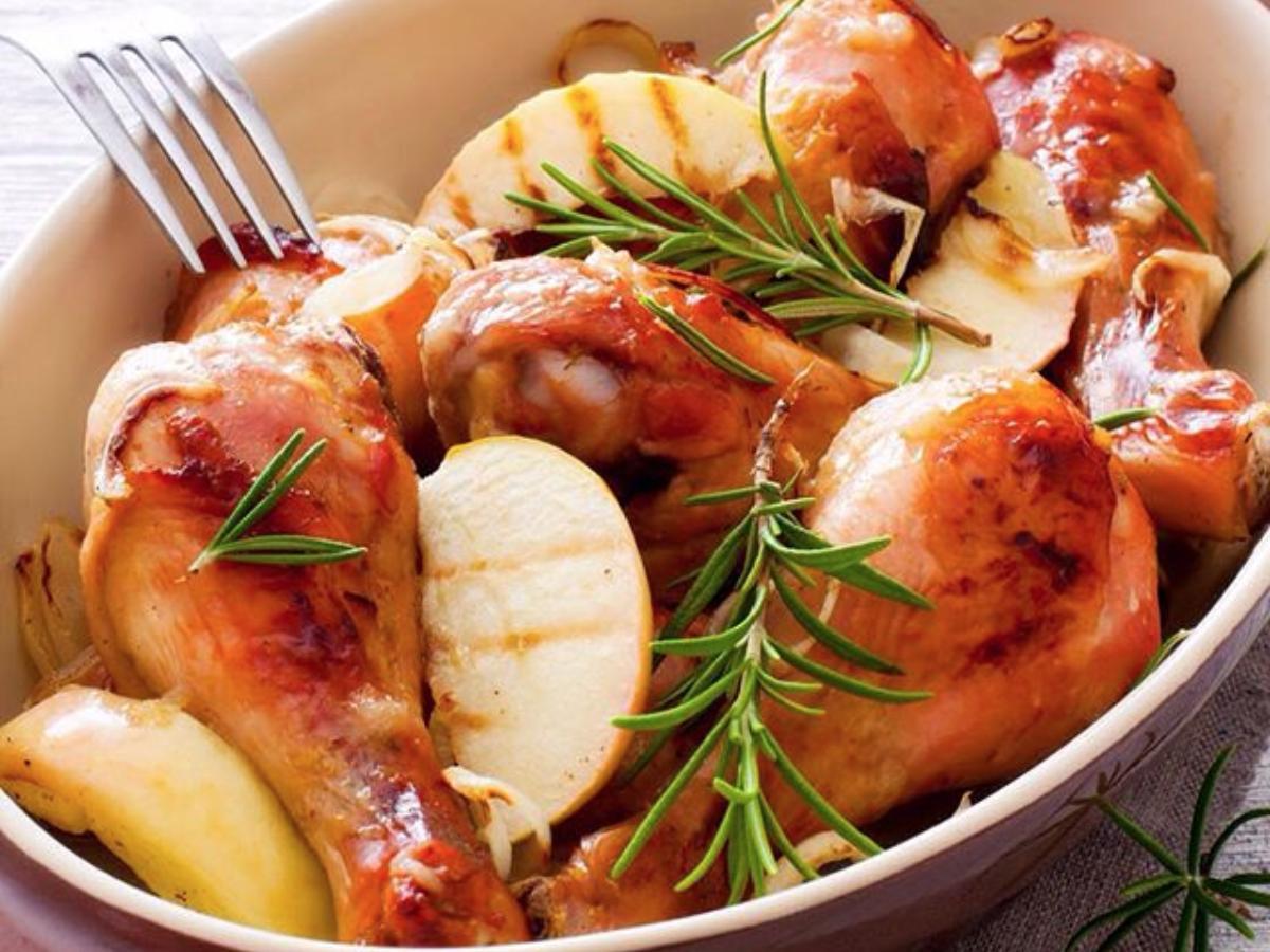 Apple Cooked Chicken Healthy Recipe