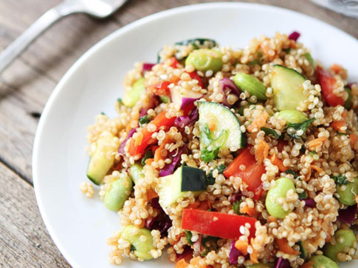 Asian Quinoa Salad Healthy Recipe