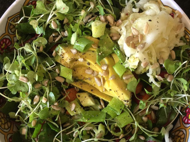 Avocado Green Power Salad Healthy Recipe