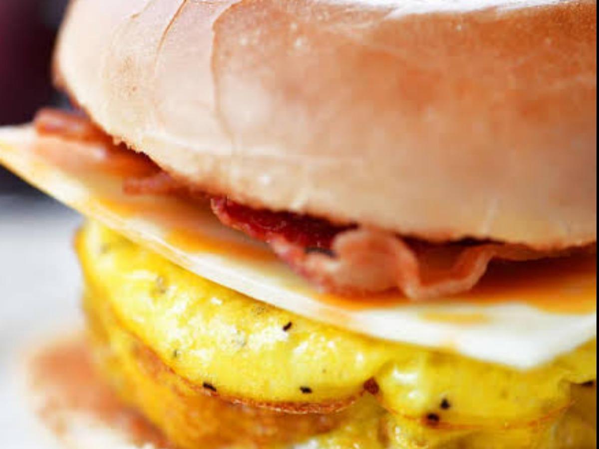 Bacon, Egg, and Cheese Breakfast Bagel Healthy Recipe
