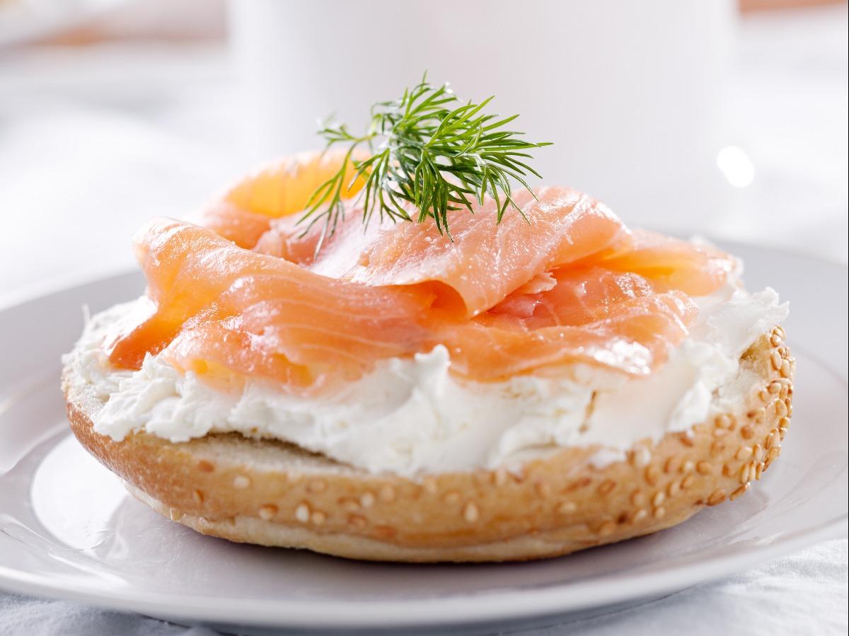 Bagel with Cream Cheese and Lox Healthy Recipe