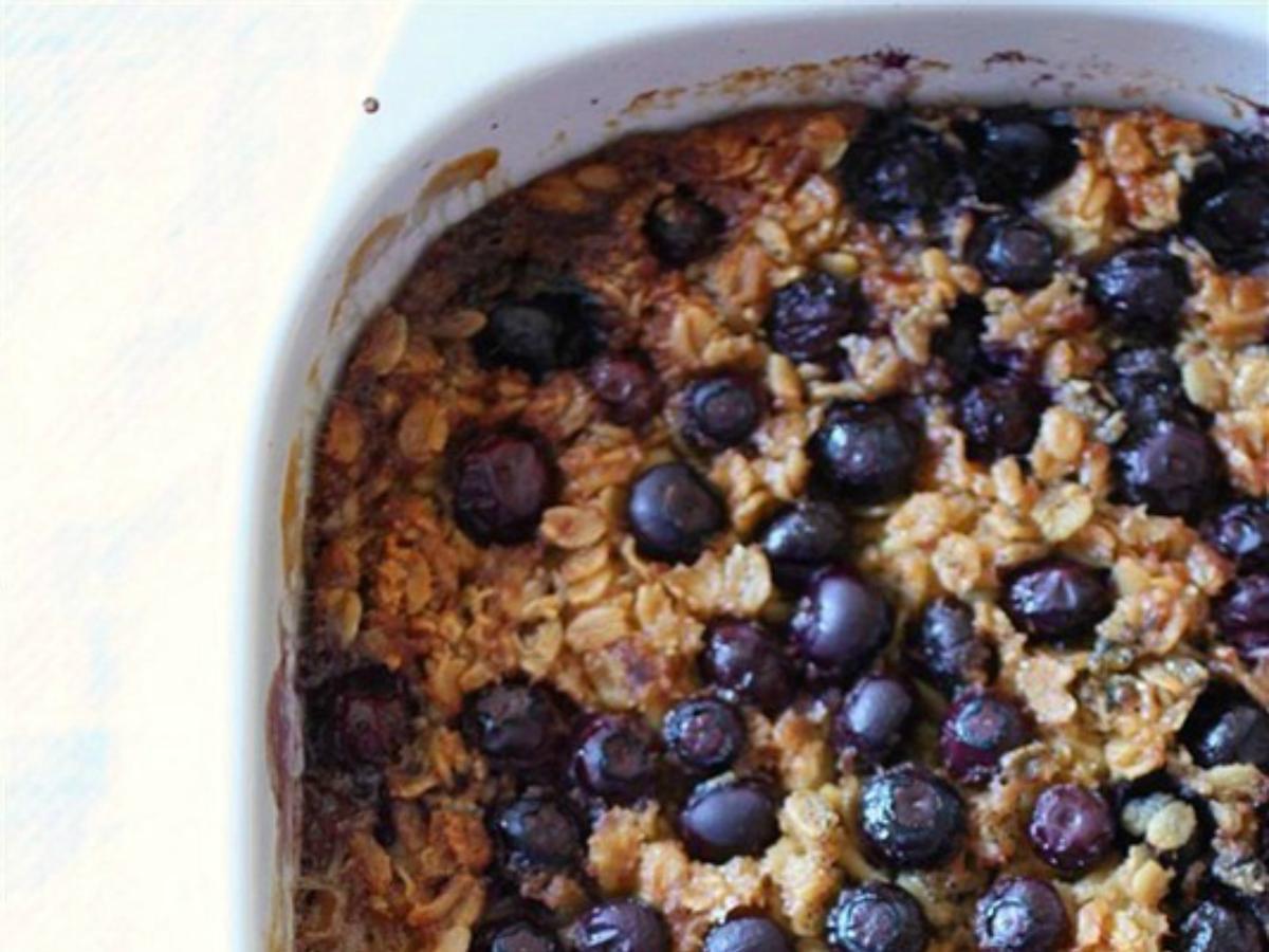 Baked Blueberry Oatmeal Healthy Recipe