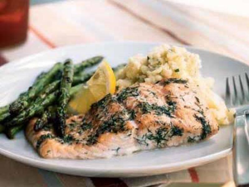 Baked Salmon with Dill Healthy Recipe