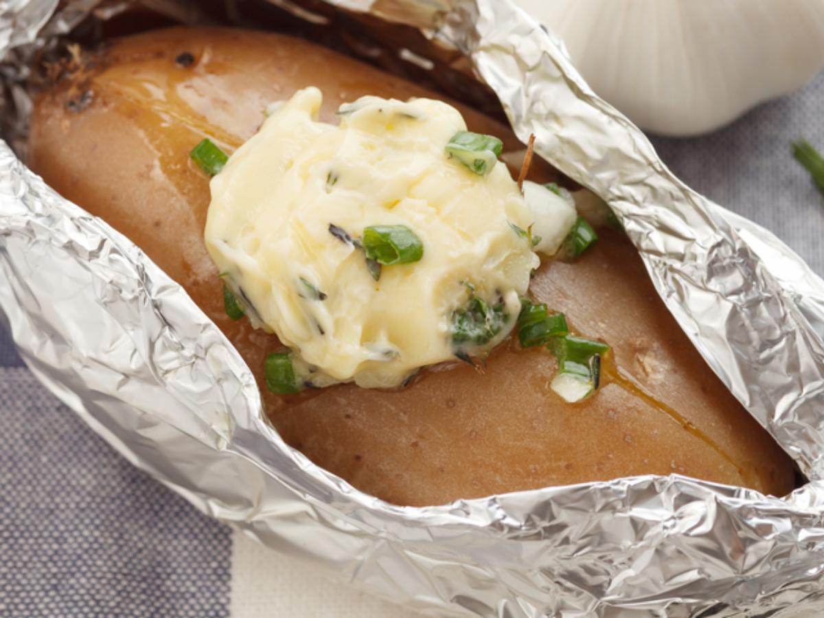 Baked Sweet Potatoes with Scallions and Cilantro Healthy Recipe