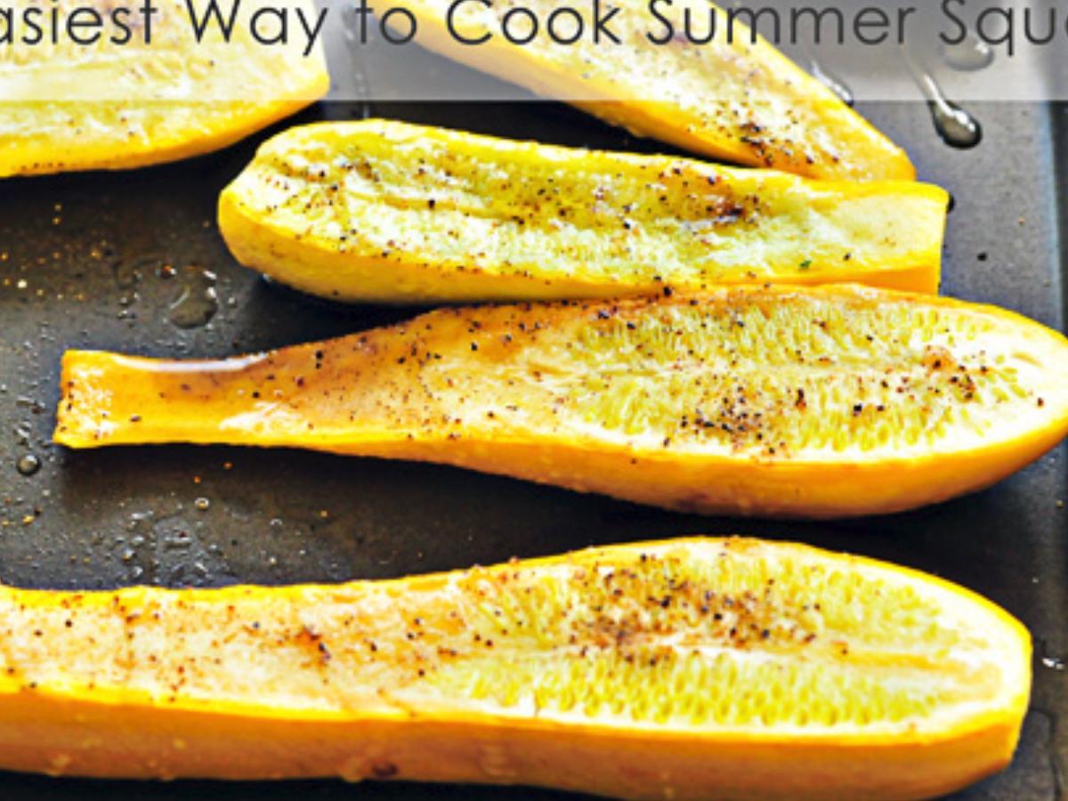 Baked Yellow Squash Healthy Recipe