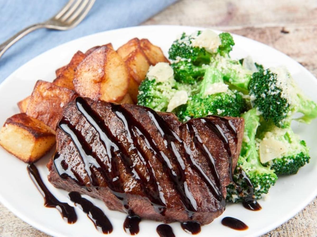Balsamic-Glazed Steak Healthy Recipe