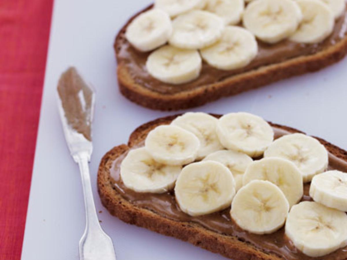 Banana & Almond Butter Toast Healthy Recipe