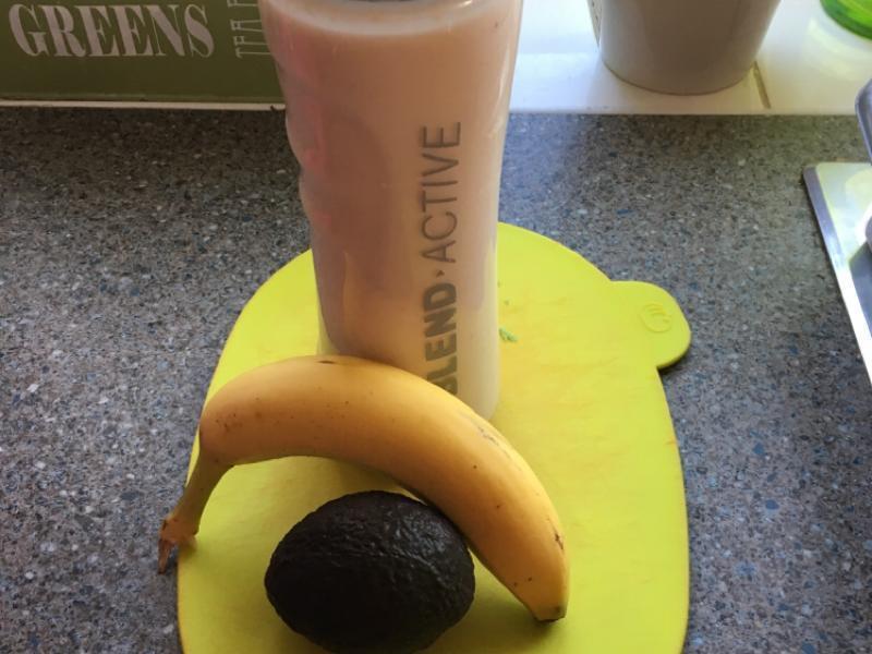 Banana Avocado Protein Smoothie Healthy Recipe