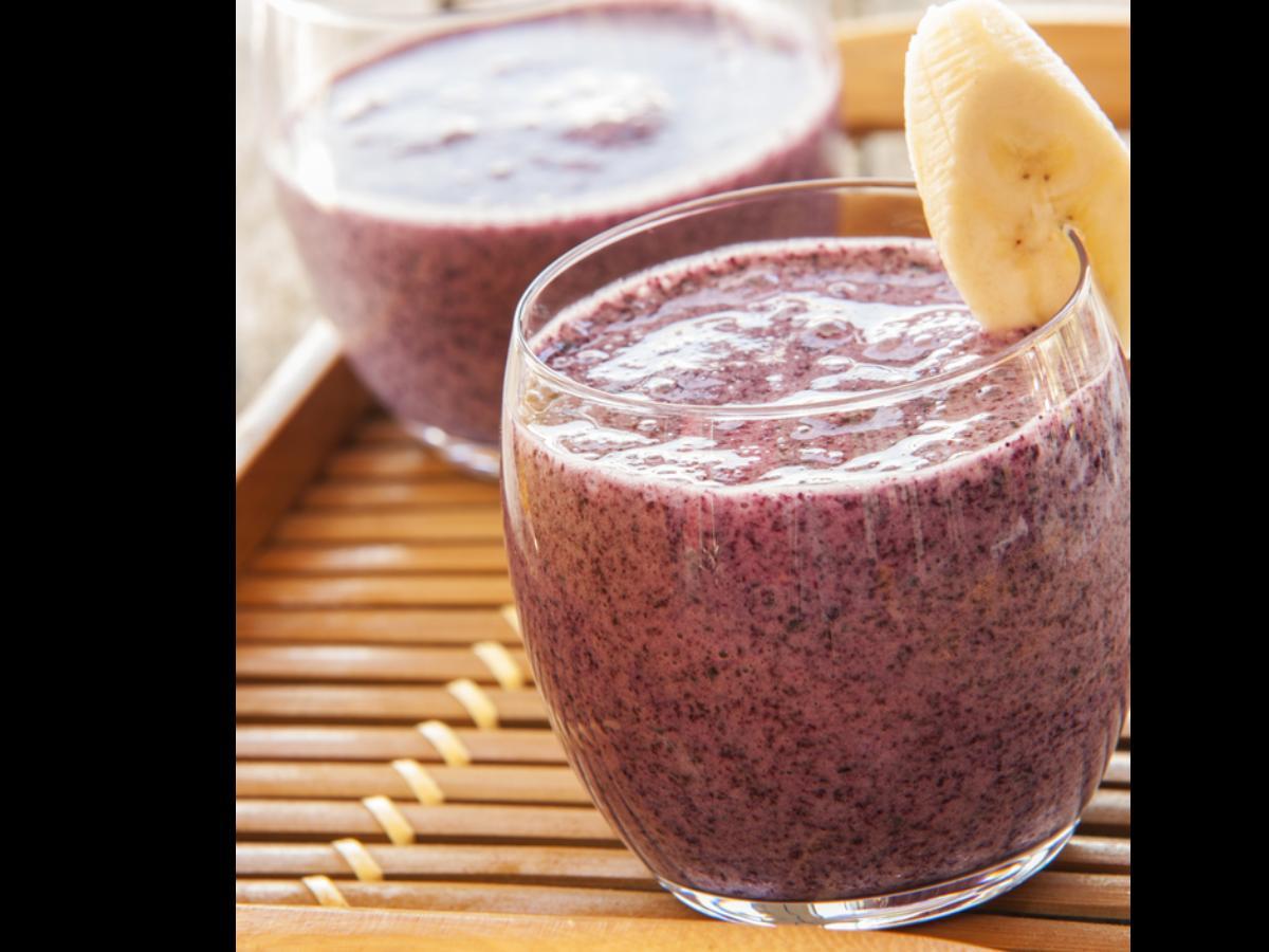 Banana Blueberry Smoothie Healthy Recipe