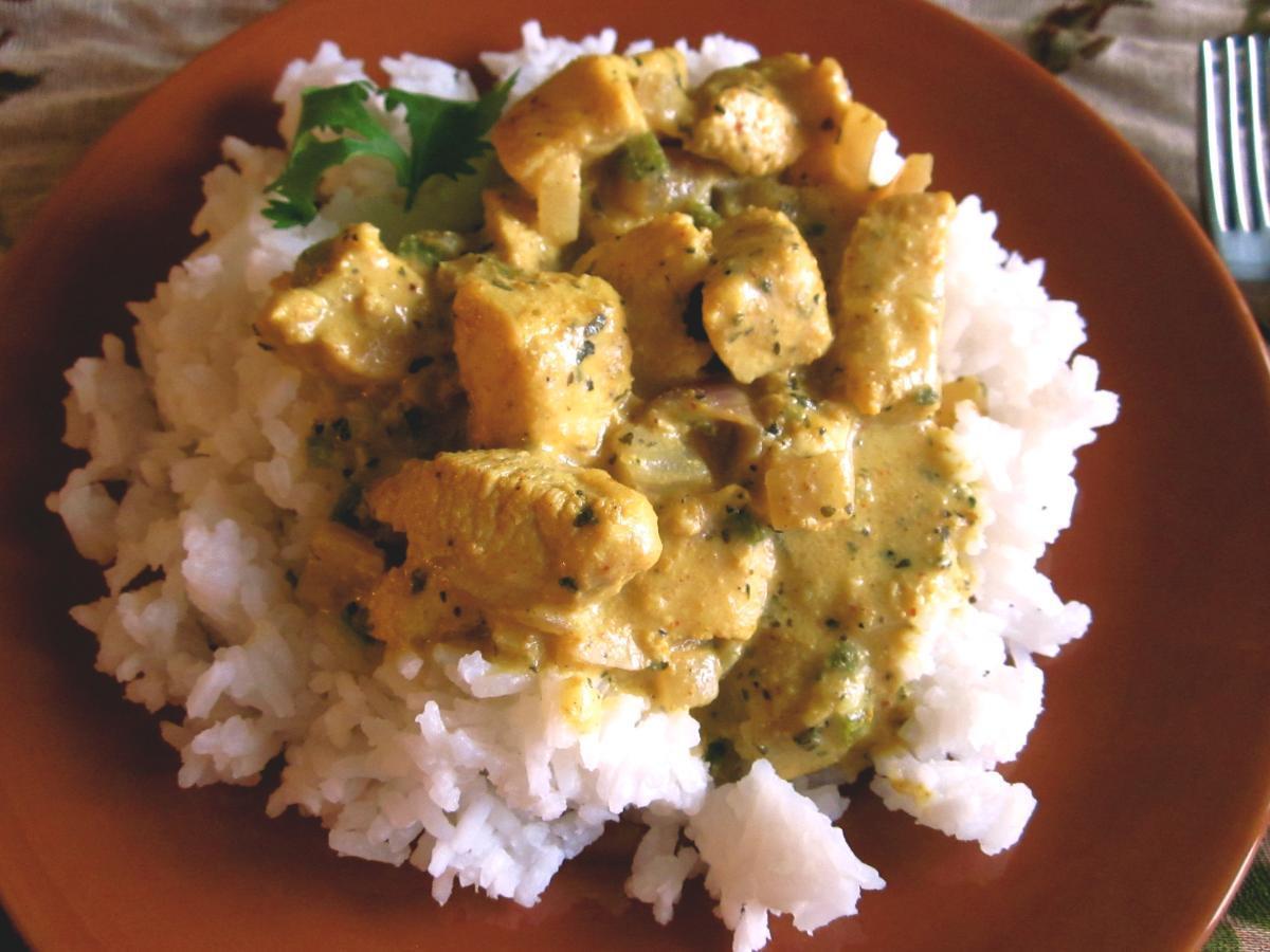 Basic Chicken in Coconut Curry Sauce Healthy Recipe