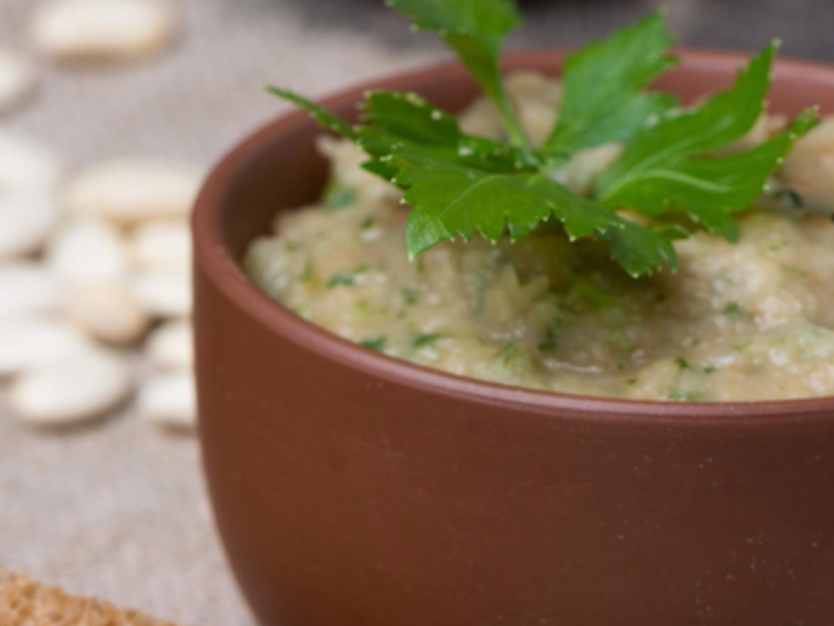 Bean Mash with Garlic, Rosemary & Chives Healthy Recipe
