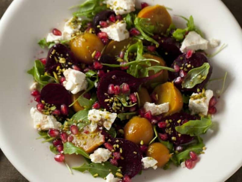 Beetroot Salad with Pomegranate and Pistacio Healthy Recipe