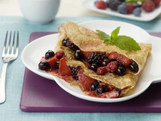 Berry Crepes Healthy Recipe
