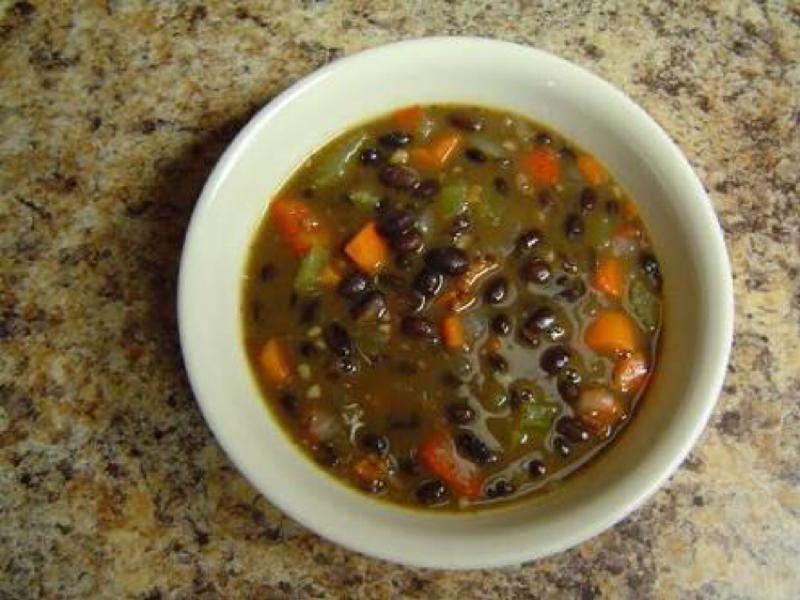 Black Bean and Bacon Soup Healthy Recipe