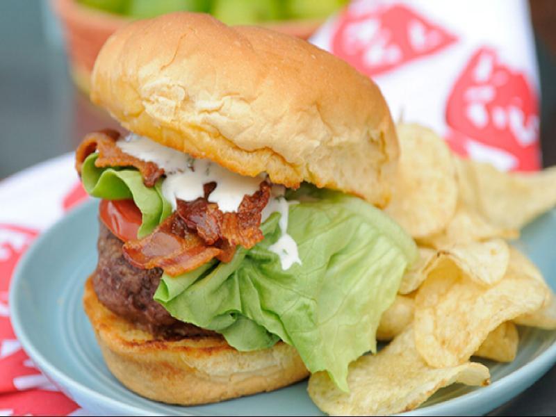 BLT Ranch Burger Healthy Recipe