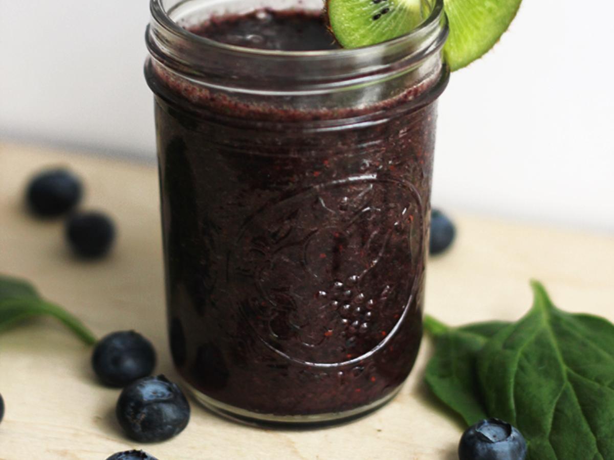 Blueberry Mint Smoothie Healthy Recipe