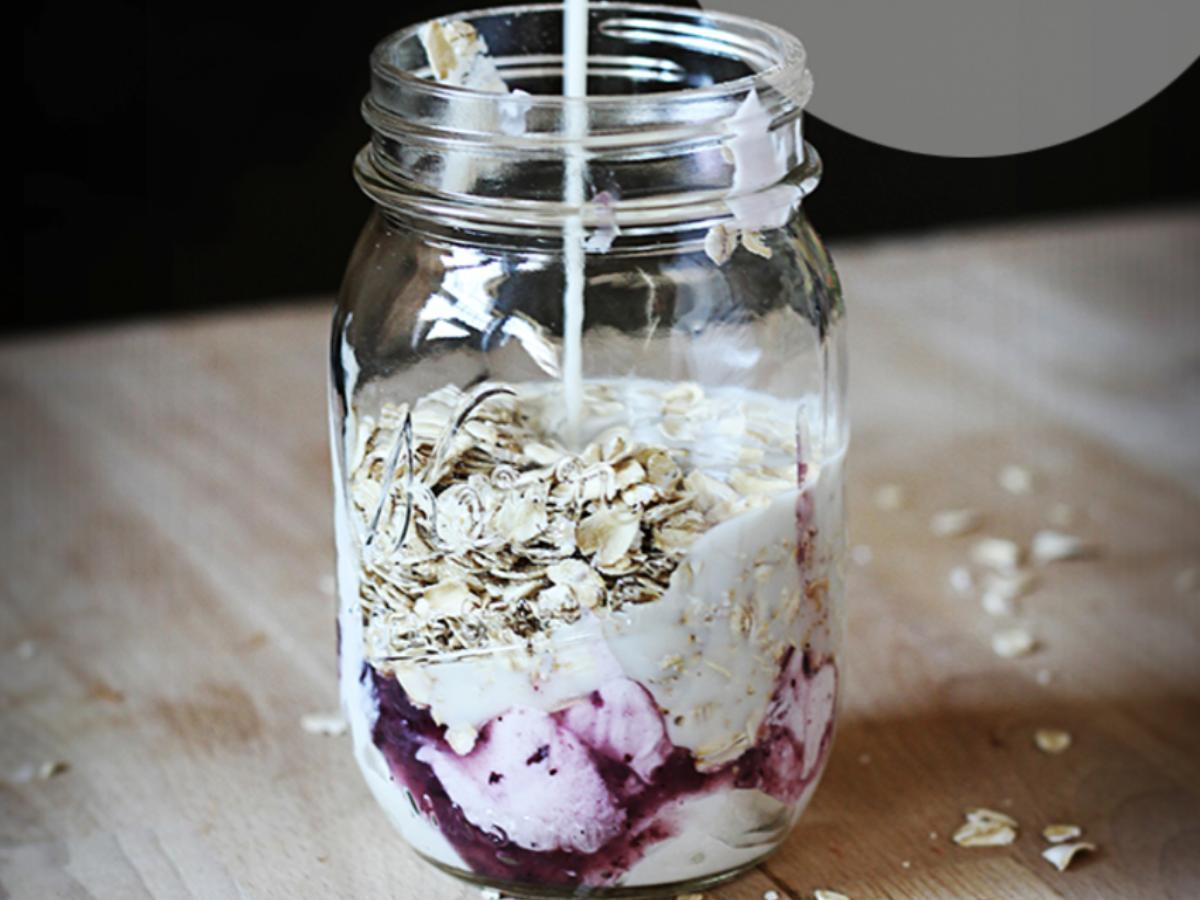Blueberry Muffin Overnight Oats Healthy Recipe
