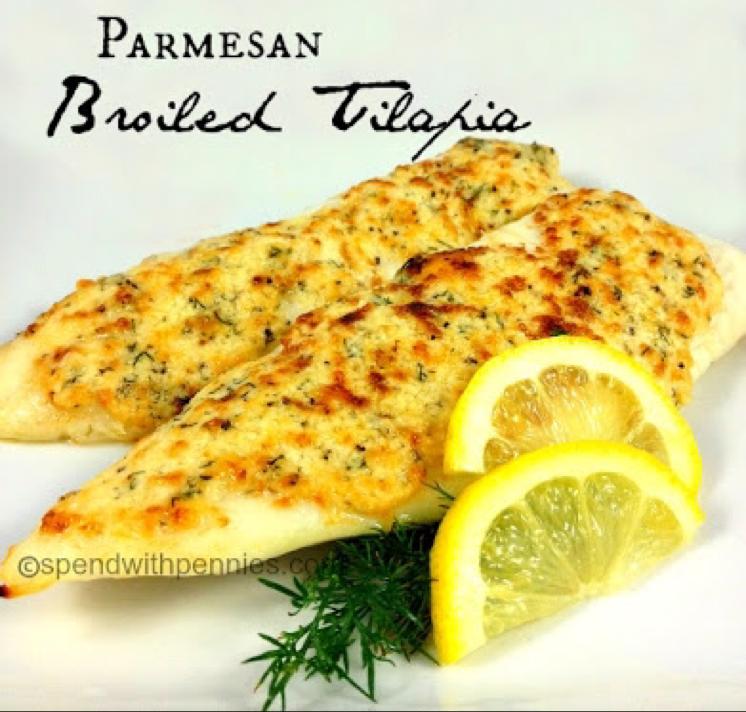 Broiled Tilapia Parmesan Healthy Recipe