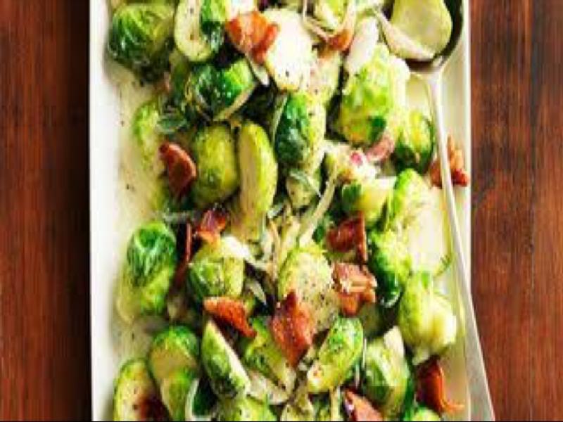 Brussel Sprouts, Leeks, and Bacon Healthy Recipe