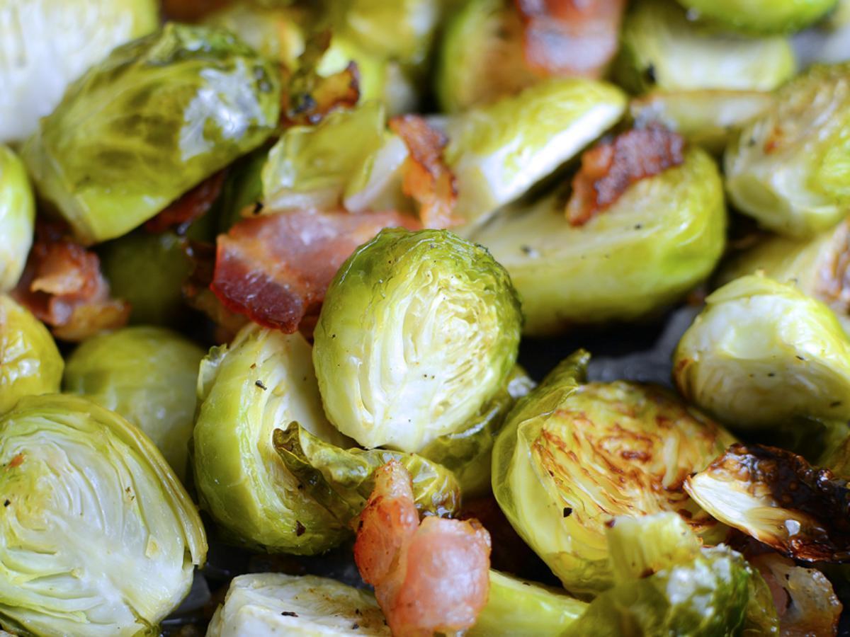 Brussels Sprouts with Bacon, Avocado & Lime Healthy Recipe