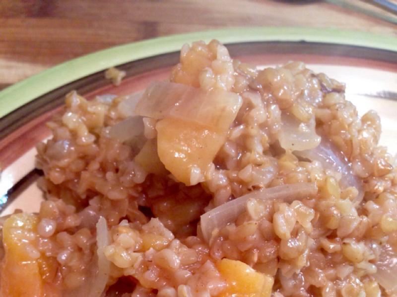 Bulgur Pilaf with Dried Apricots Healthy Recipe