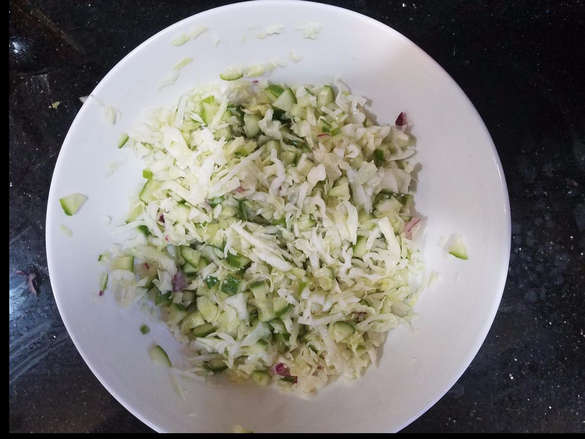 Cabbage Cucumber Salad Healthy Recipe