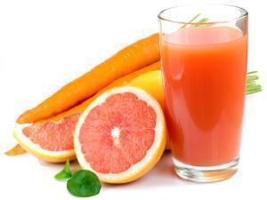 Carrot-Orange-Grapefruit Juice Healthy Recipe