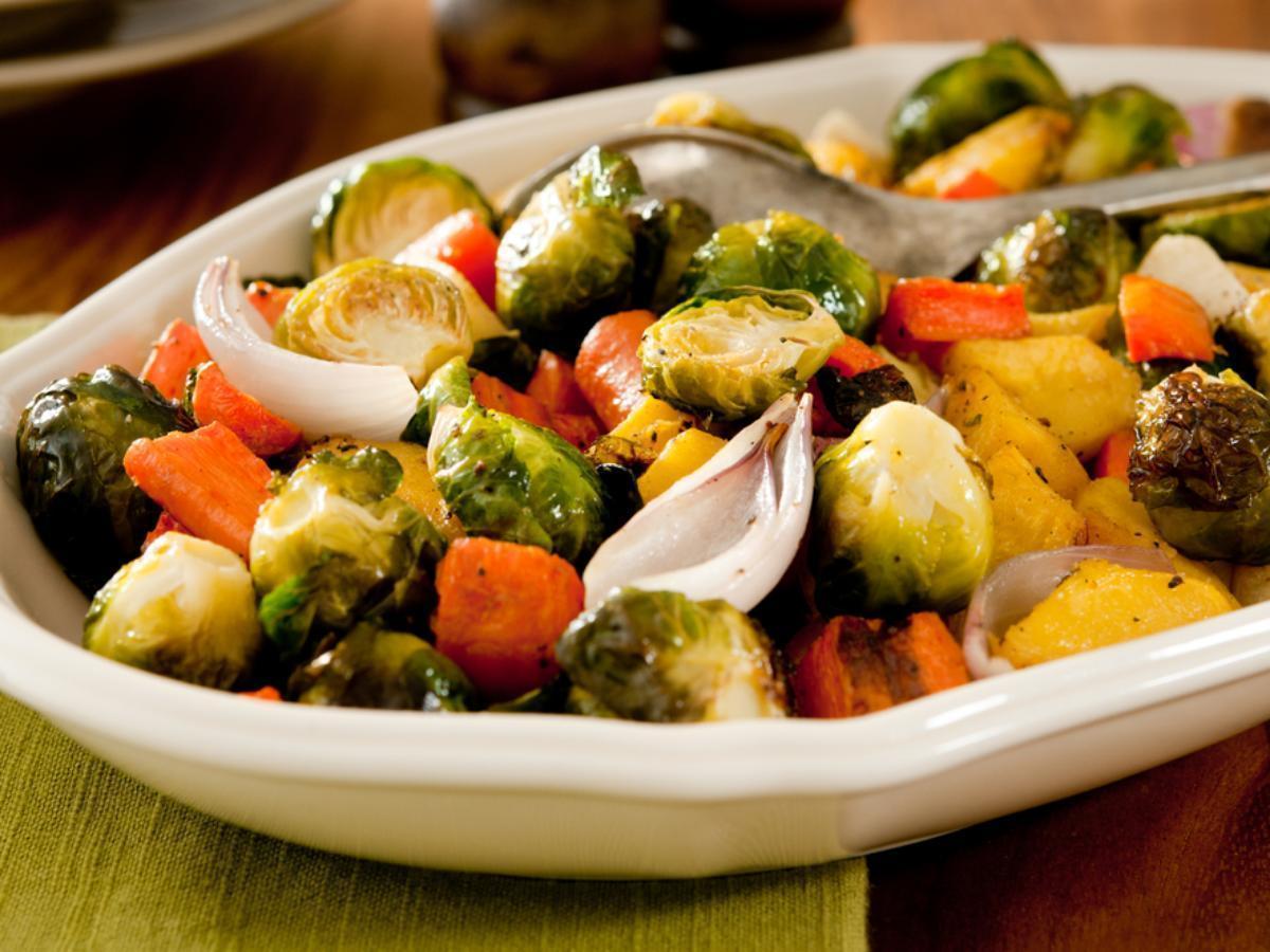 Carrots and Brussels Sprouts Healthy Recipe