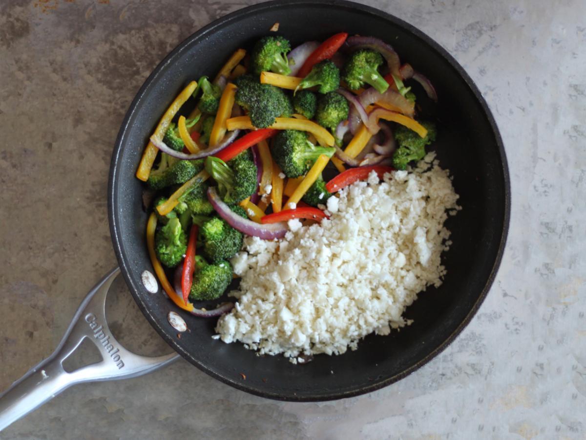 Cauliflower Rice Vegetable Sauté Healthy Recipe