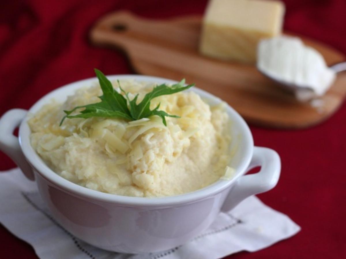 Cauliflower Sour Cream Mash Healthy Recipe