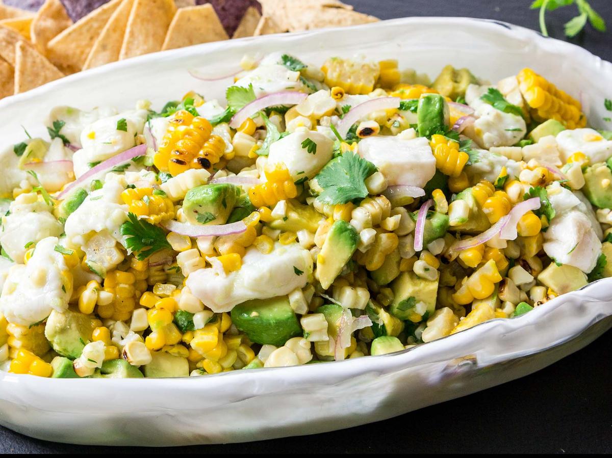 Ceviche with Avocado and Grilled Corn Healthy Recipe