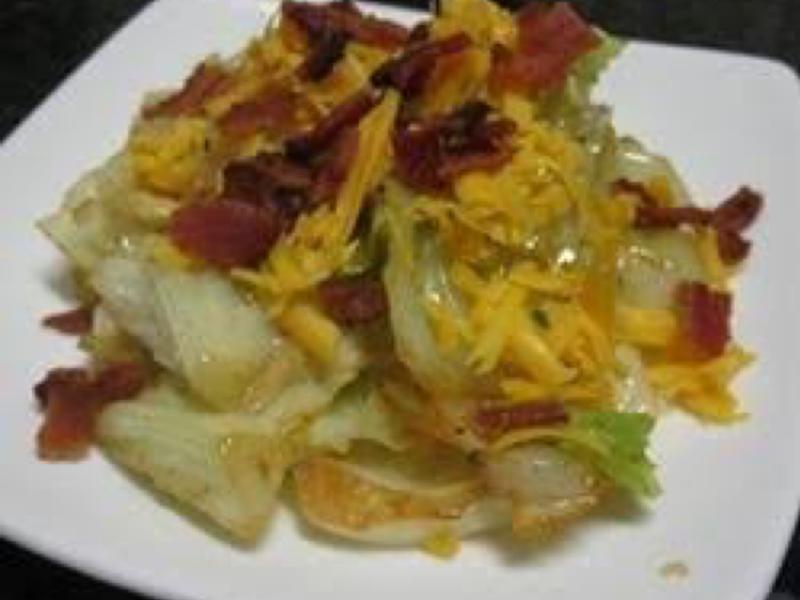 Cheesy Bacon Cabbage Healthy Recipe