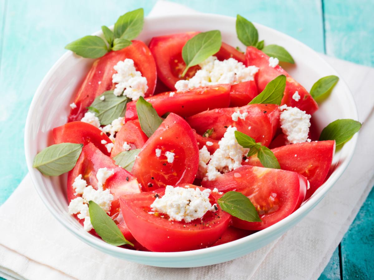 Cherry Tomatoes with Feta Healthy Recipe