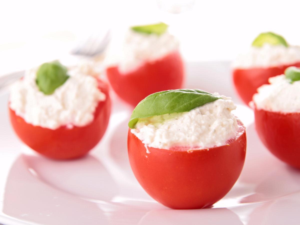 Cherry Tomatoes with Goat Cheese Healthy Recipe