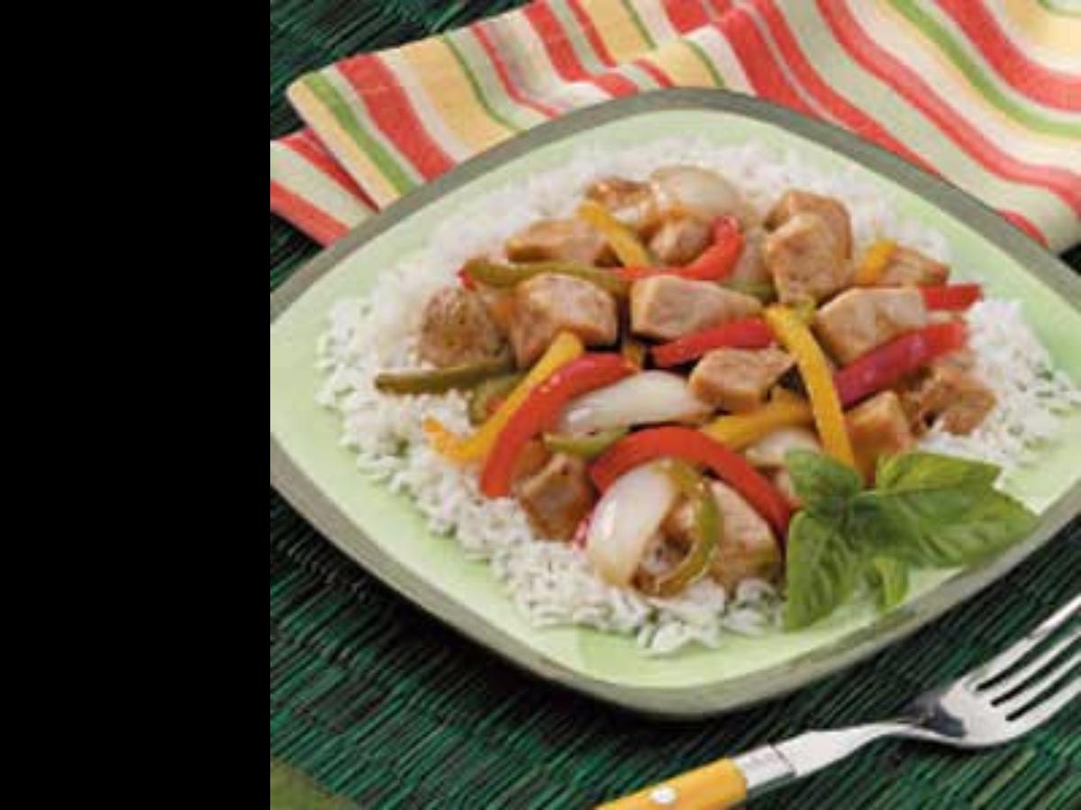 Chicken and Pepper Stir Fry Healthy Recipe