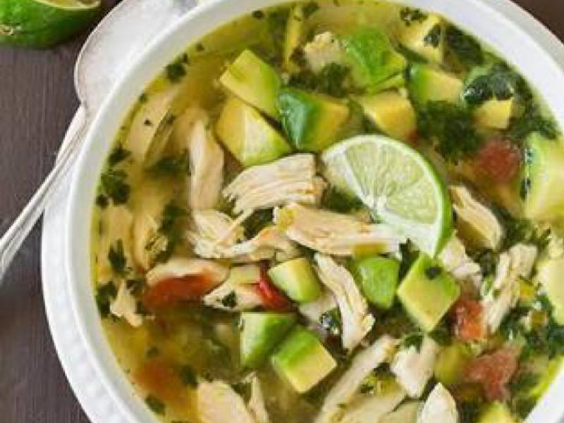 Chicken Avocado Lime Soup Healthy Recipe