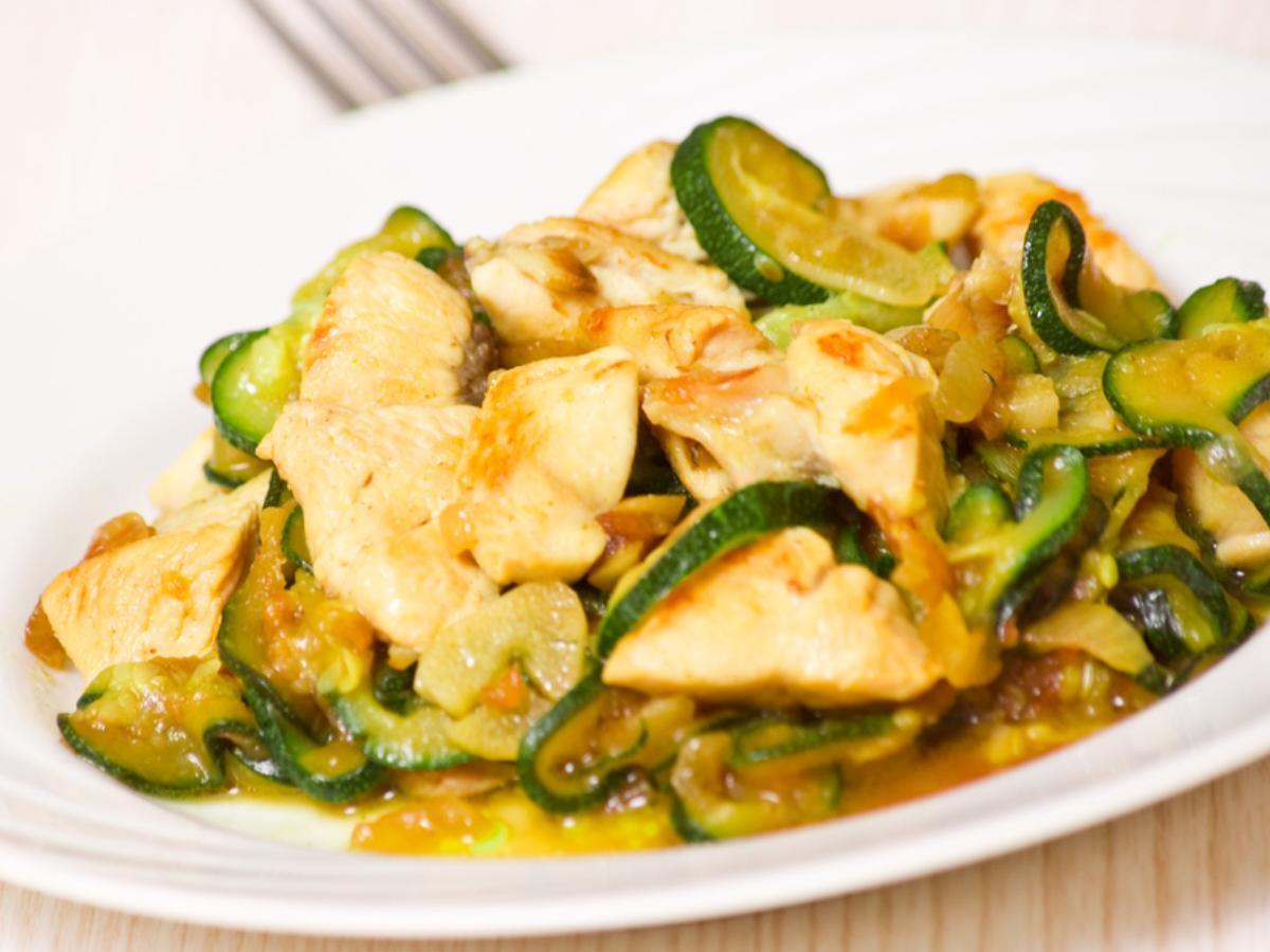 Chicken Breasts with Zucchini Pappardelle Healthy Recipe