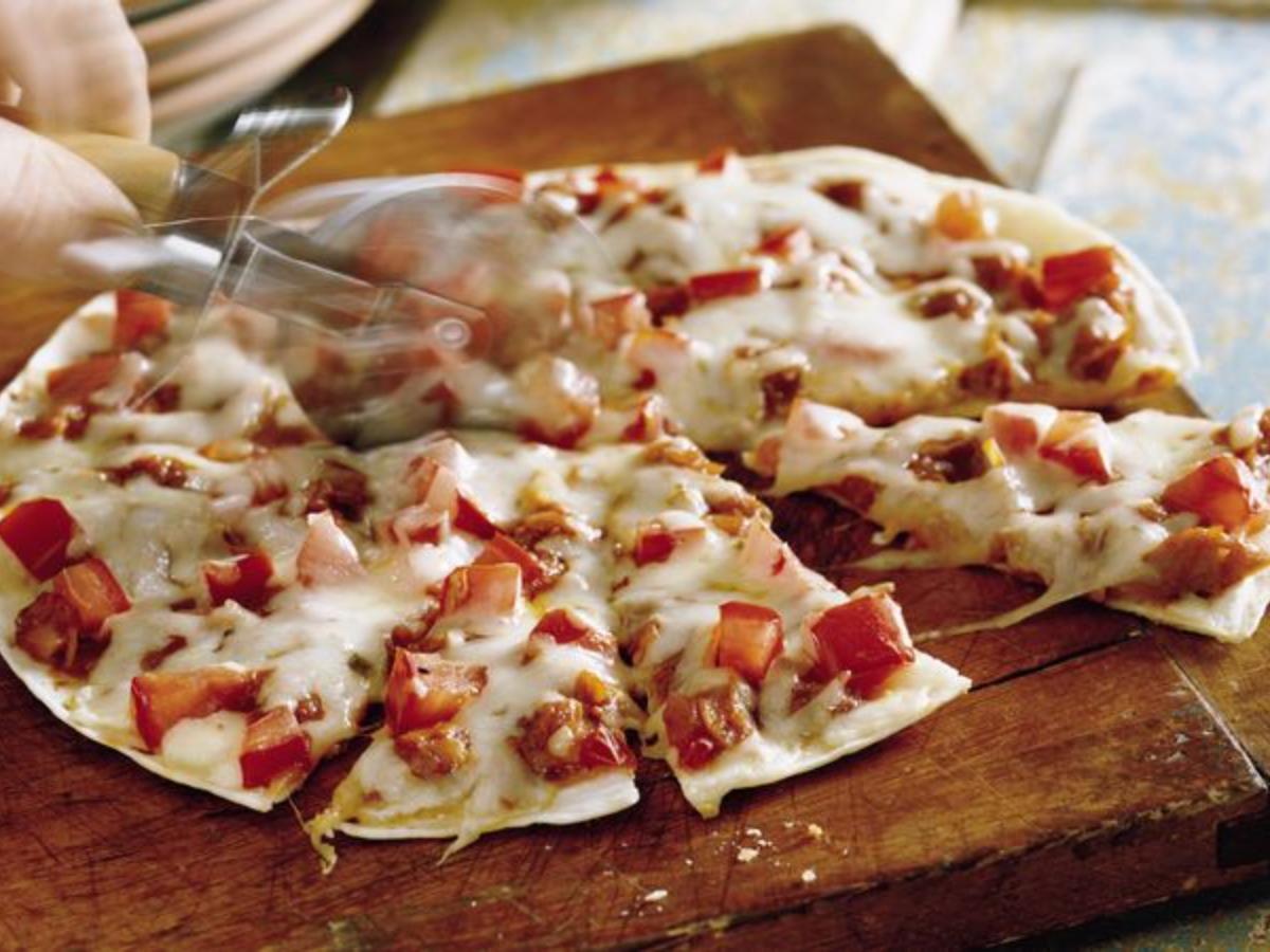 Chicken Tortilla Pizza Healthy Recipe