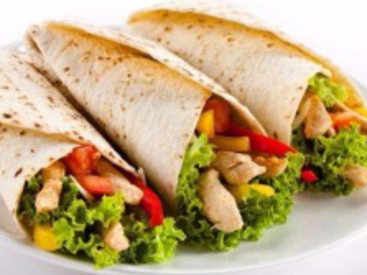 Chicken & Vegetable Wrap Healthy Recipe