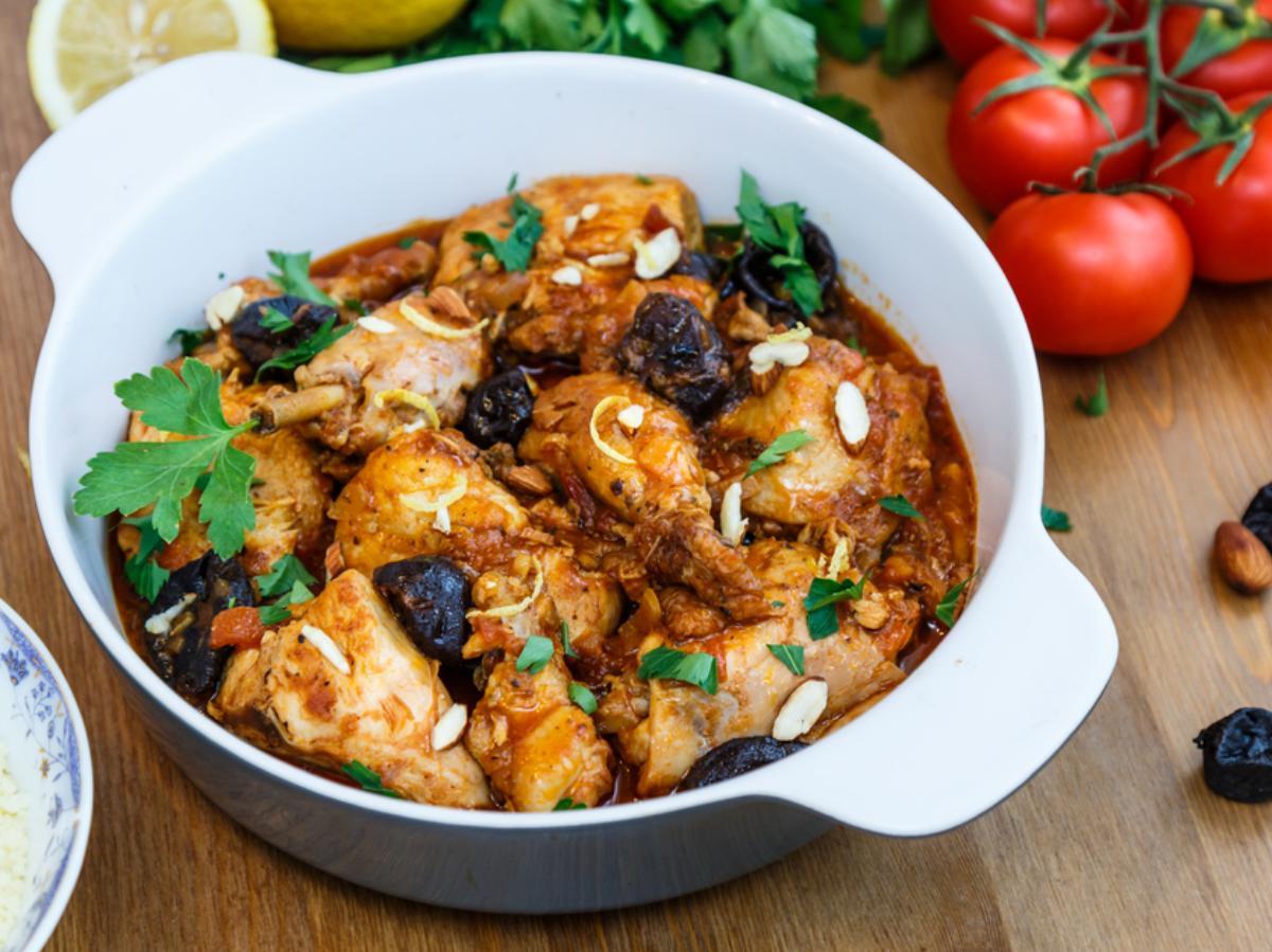 Chicken with Tomatoes and Prunes Healthy Recipe