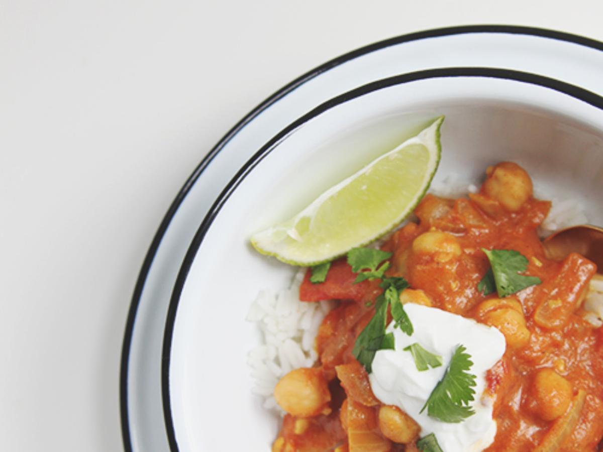 Chickpea Indian Bowl Healthy Recipe
