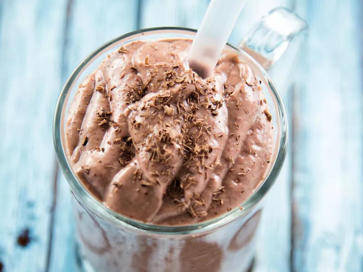 Chocolate, Avocado, and Strawberry Smoothie Healthy Recipe