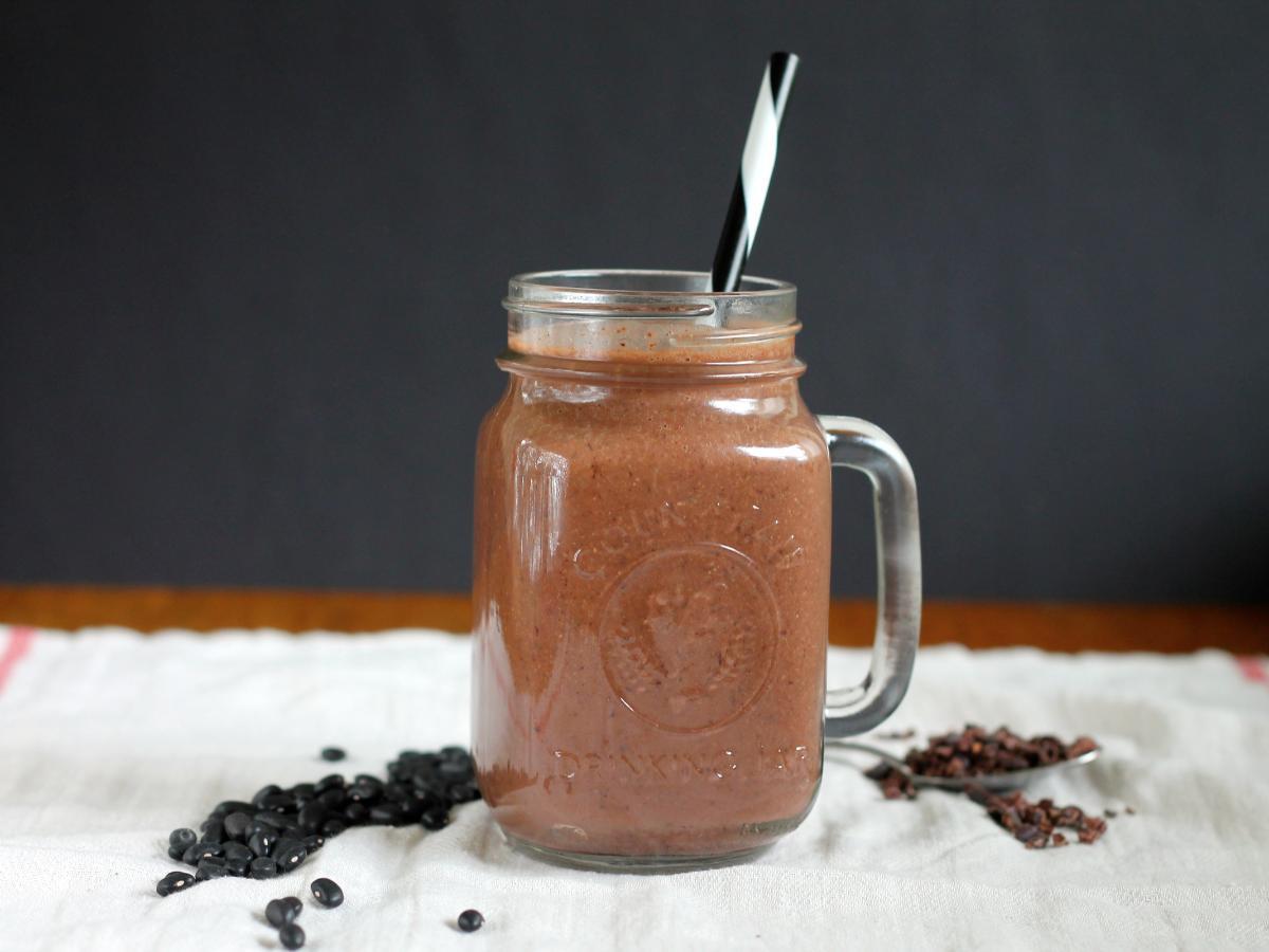 Chocolate Black Bean Smoothie Healthy Recipe