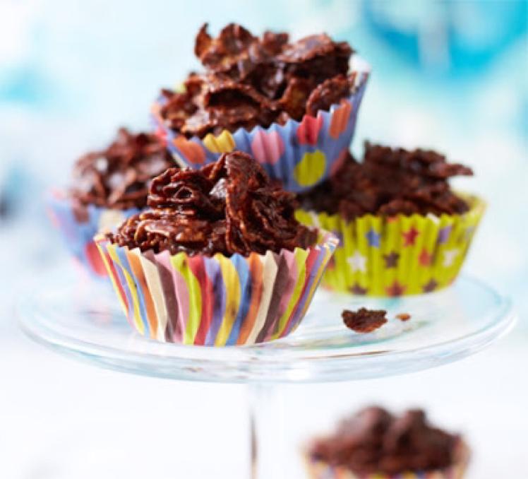 Chocolate Cornflake Cakes Healthy Recipe