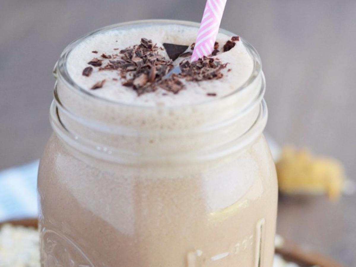Chocolate Peanut Butter Oatmeal Protein Shake Healthy Recipe