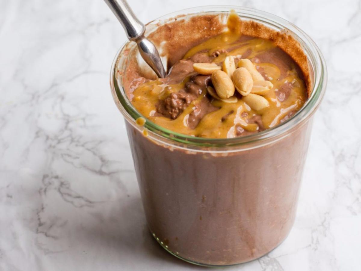 Chocolate Peanut Butter Overnight Oats Healthy Recipe