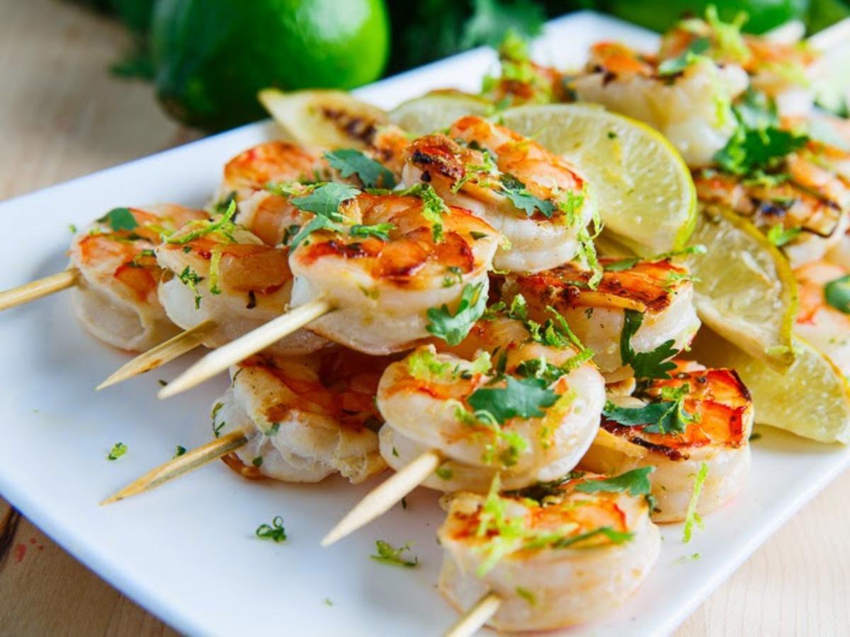 Cilantro Lime Grilled Shrimp Healthy Recipe
