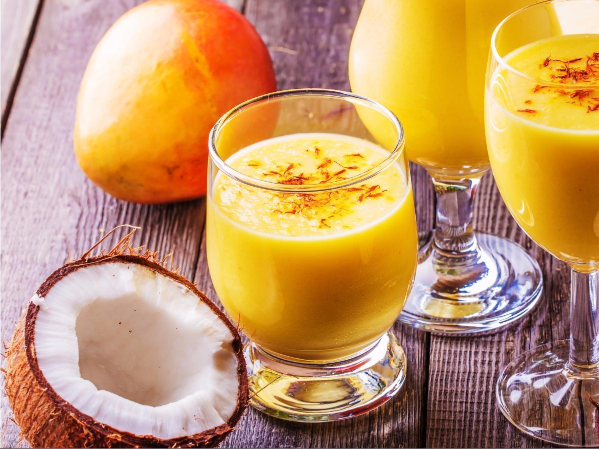 Coconut Mango Protein Shake Healthy Recipe